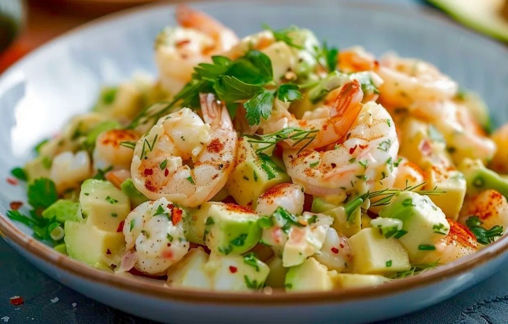 Салаты с креветками, которые удивят каждого. Гости будут в восторге!