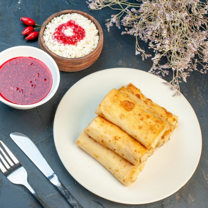 Нежная творожно-вишневая начинка для блинов, доступная каждому