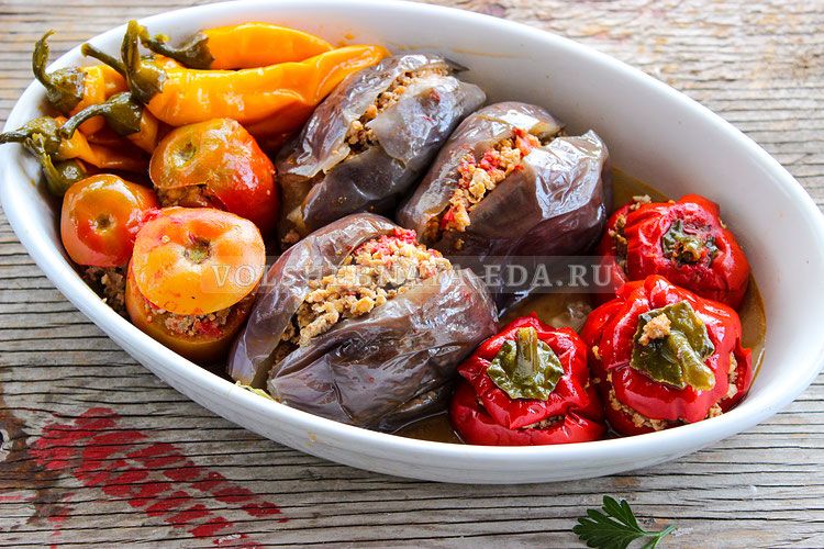 Долма «Три сестры» — три овощных дуэта, тушёных вместе для гармонии вкусов