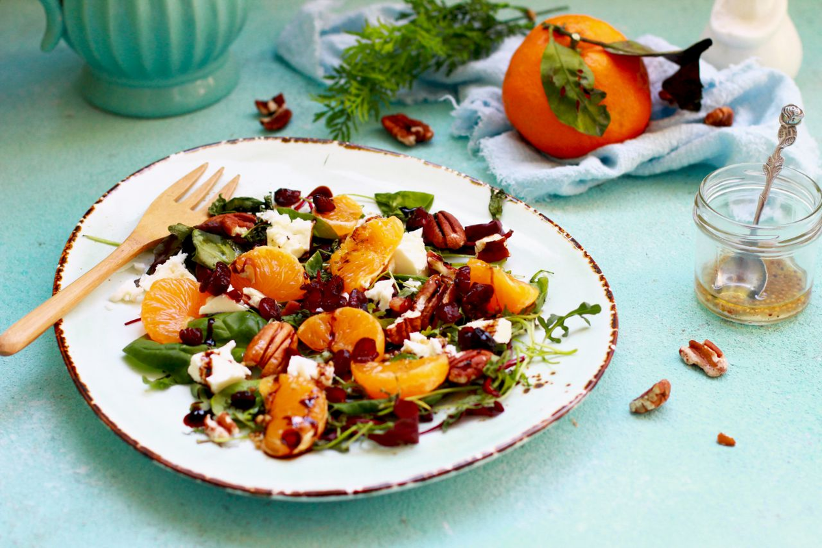 Праздничный салат из феты и мандаринов: уникальный новогодний рецепт