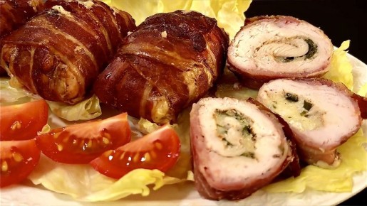 Куриные рулетики с беконом и моцареллой: яркий акцент на вашем столе