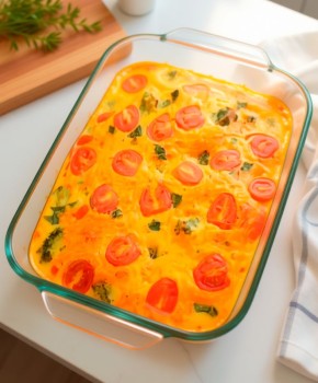 Вкусная фриттата с овощами