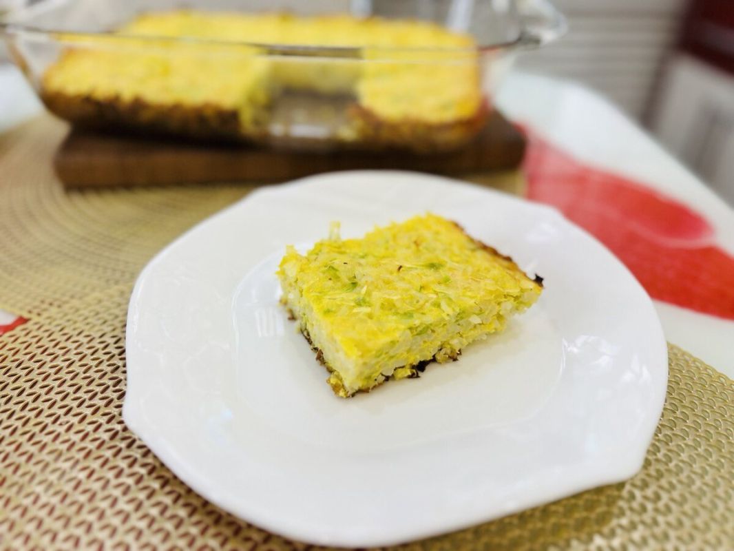 Потрясающая кабачково-рисовая запеканка, которая украсит любой стол