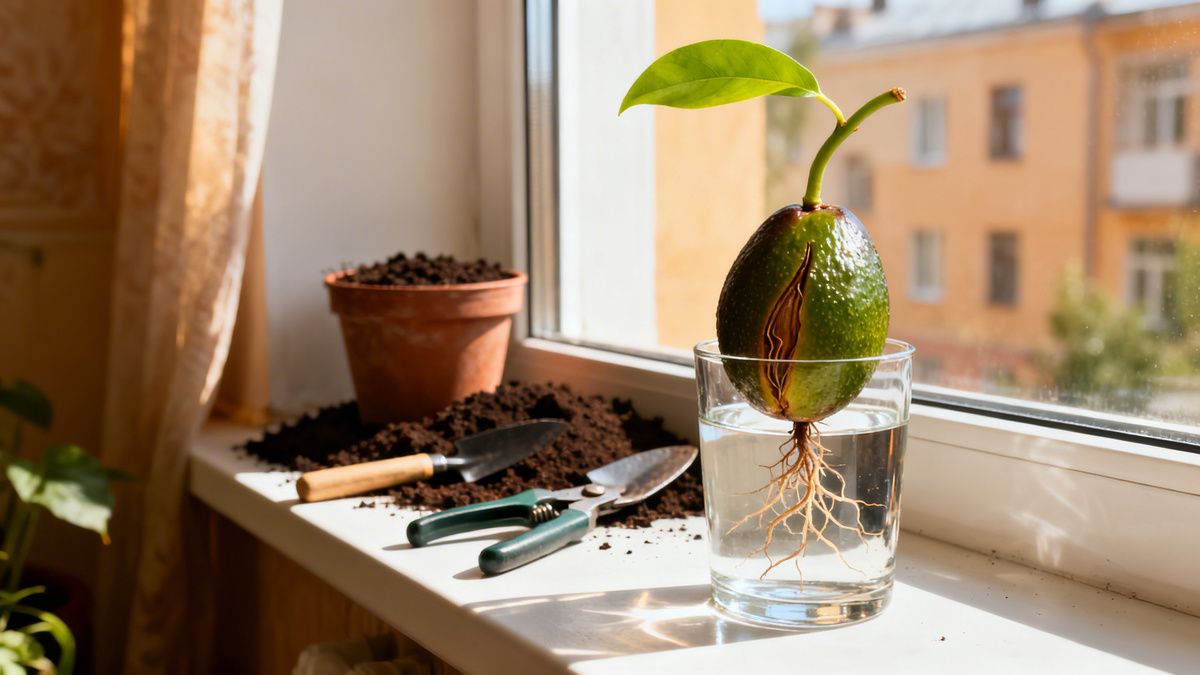 Как вырастить авокадо из косточки на подоконнике