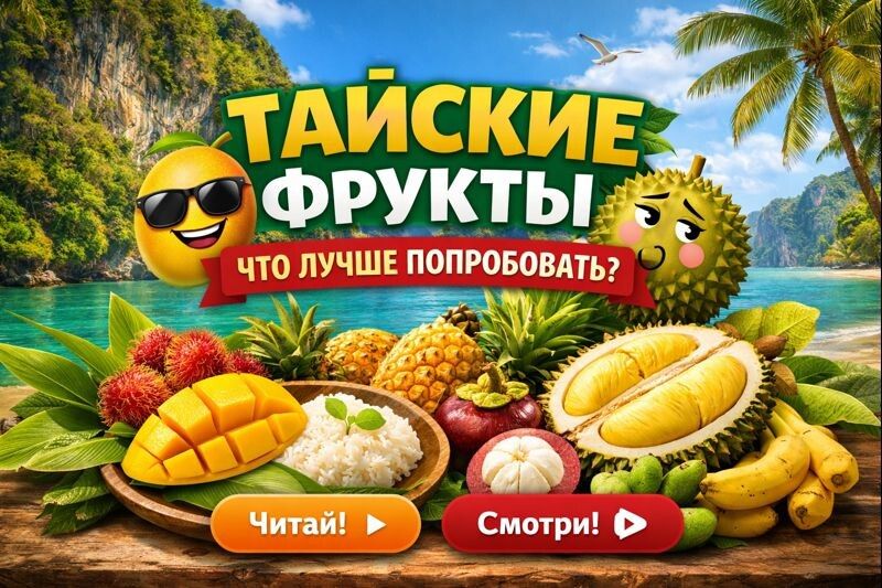 Тайские фрукты: незабываемые вкусы и смелые эксперименты