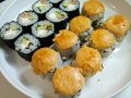 Изысканные роллы с мидиями и запечённые с соусом спайси: мастер-класс