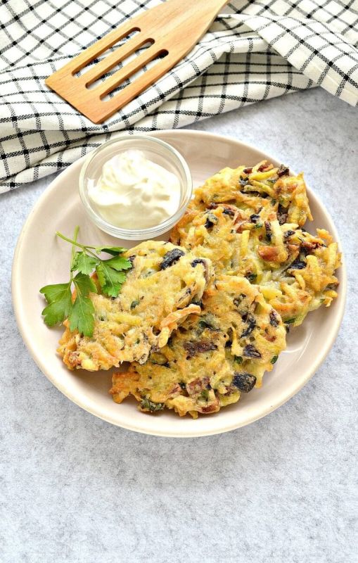 Вкусные драники с грибами: простой рецепт для гурманов