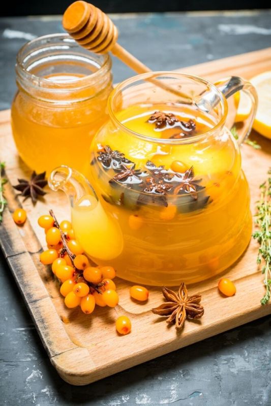 Ароматный напиток из облепихи для тепла и здоровья