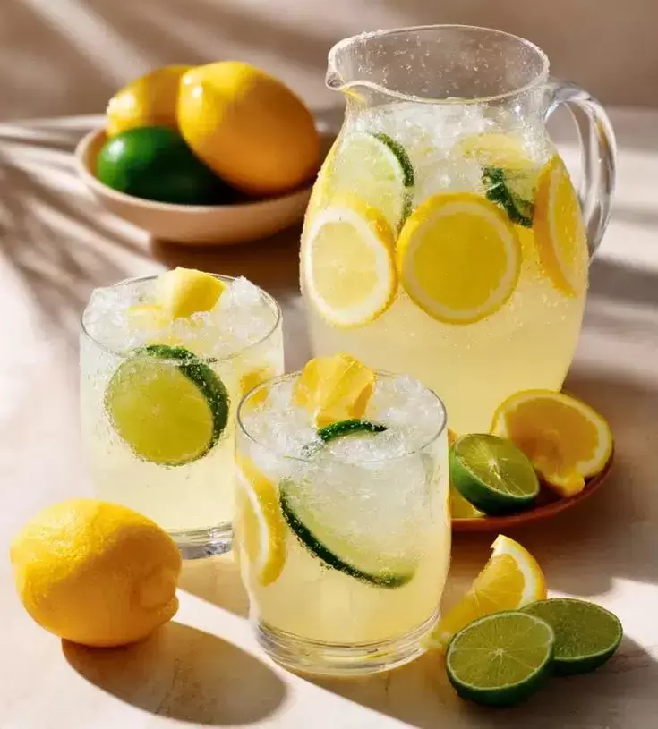 освежающие домашние лимонады и напитки для жаркого летнего дня