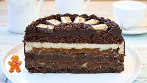 Попробуйте irresistibly вкусный торт "Сникерс"