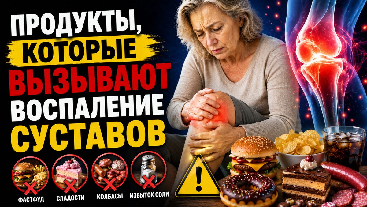 Питание и суставы: какие продукты стоит исключить